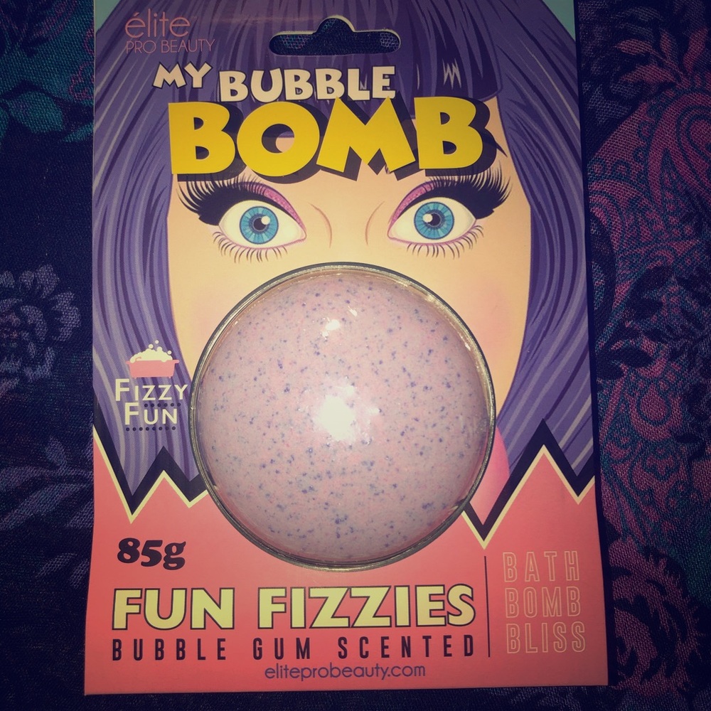 My bubble bomb bath bomb
